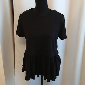 NWT Forever21 Black Babydoll Style Tee